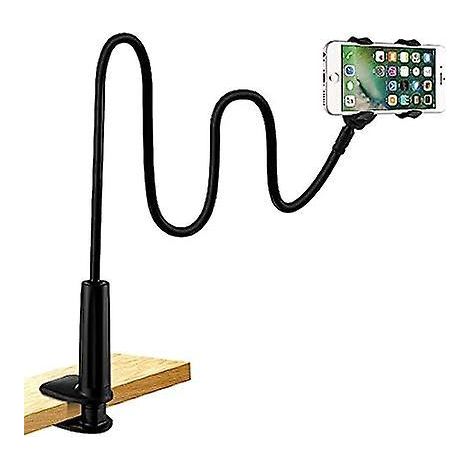(noir) Support De Lit Pour Tlphone, Support De Tlphone Avec Col De Cygne Flexible, Bras Long, Rotation 360 Rglable Pour Iphone 13/13pro, 12/12 Pr (1/5)