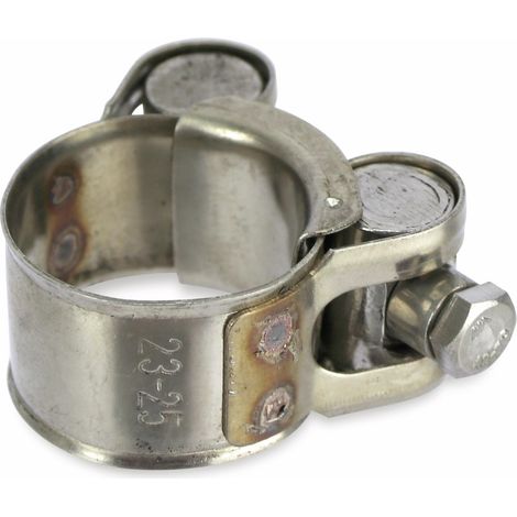 COLLIER DE SERRAGE À BOULON ARTICULÉ, 23 À 25 MM, EN ACIER INOXYDABLE UNBEKANNT