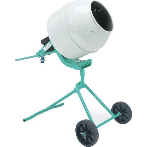 Imer – Bétonnière 138L cuve acier – Moteur monophasé 0,3 kW – Malaxage 100L – Interrupteur magnétothermique IP67 – Transportable et démontable