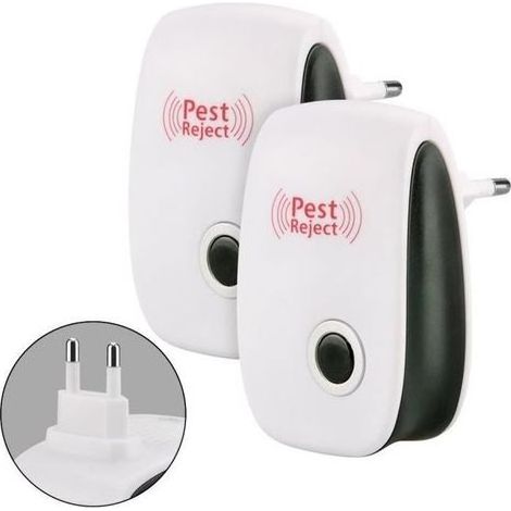 x Repulsif Insectes Anti-nuisibles à Ultrasons Moustiques Rongeur Electronique Pest Repeller pour lutter Anti Rats,Cafards&fourmis (1/4)