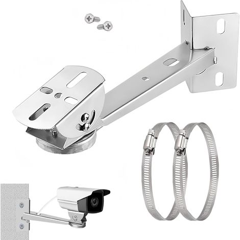 Support Camera,Support Camera Exterieur Acier Inoxydable,Support De Caméra De Surveillance Réglable 360° Support Bras D'extension pour Caméras De Surveillance Intérieures Et Extérieures (YC1050) (1/5)
