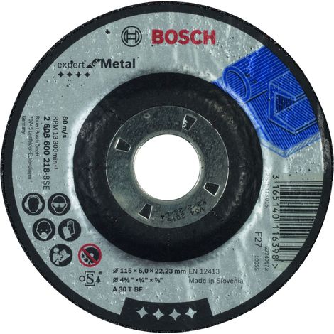 BOSCH EXPERT Schleifscheibe - Ø115 x 6,0 mm - 2608600218