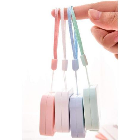 Lot de 4 mètres rubans souples, 4 couleurs, 1,5 m, 60 pouces, bouton-poussoir, ruban de mesure du corps, ruban souple rétractable (1/5)