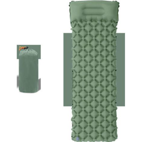 Ultralight Inflatable Camping Mat with Pillow - Single Air Mattress for Optimized Comfort - Durable and Lightweight Camping Gear for Outdoor Adventures (1/4)