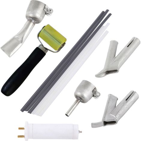 1600W Hot Air Welding Machine Plastic Welding Kit Tiler Heat Welding Tools with Speed Nozzle Roller Rod (1/5)