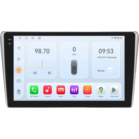 Reproductor inteligente para coche, pantalla de 9 pulgadas, compatible con Toyota Avensis T25 2002-08, sistema operativo Android 13, QS8 (1/2)