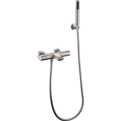 IMEX - grifo ducha y bañera termostático acero (1/5)