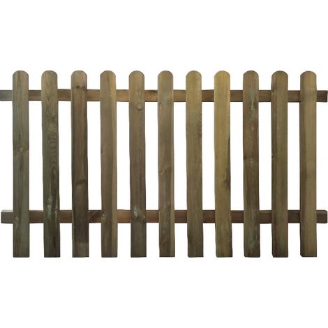 Steccato in legno impregnato 10 pannelli 180x100 cm per recinzioni giardino - Esterni da Vivere (1/3)