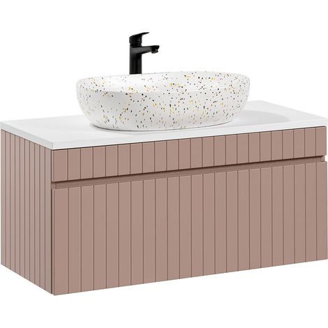 Waschtisch 100cm Zelie mit 1 Schublade, Rose (1/5)