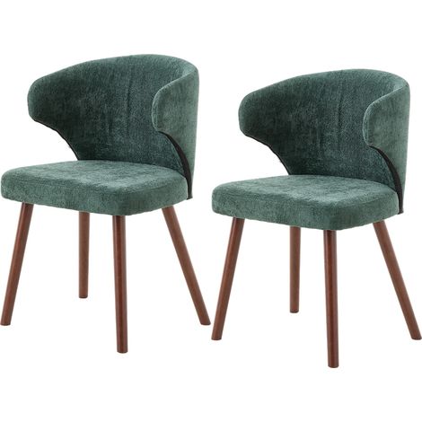 Set of 2 Upholstered Dining Chairs (1/3)