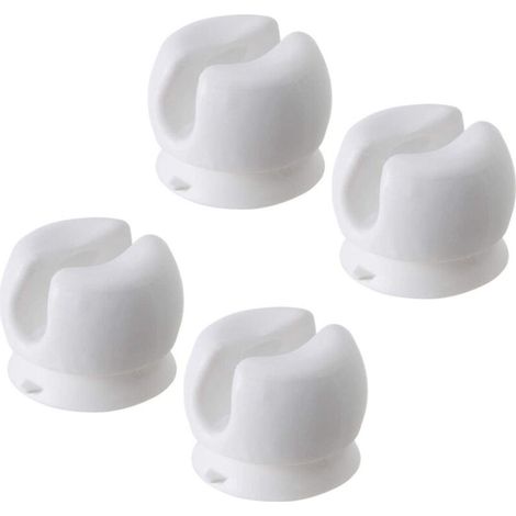 Set mit 4 Zahnbürstenhaltern mit Saugnapf, wandmontierte Zahnbürstenhalter, multifunktionale Wandhaken zur Aufbewahrung, geeignet für Studentenwohnheime, Badezimmer und Duschräume (4)