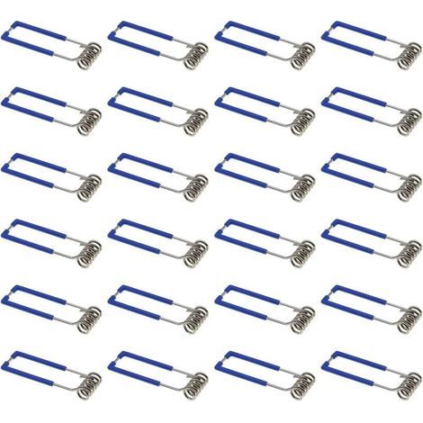 Lot de 24 pinces de fixation à ressort pour spot encastré GU10 MR16 1,5 x 60 mm (1/4)