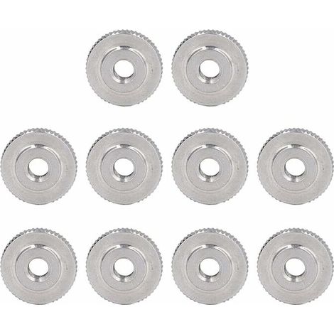 10 Pcs Écrou Moleté M6, Écrou de Serrage Manuel à Tête Plate en Acier Inoxydable 304,  pour Lits D'imprimante 3D Communs (1/5)