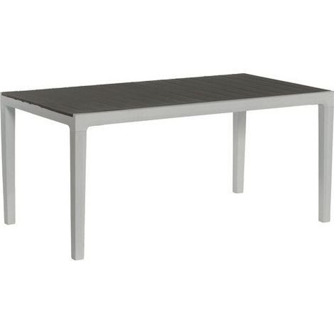 Table à manger moderne 160x90 pour 6 personnes Harmony - Gris foncé