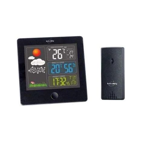 Stazione meteorologica wireless con display a colori e sensore di umidità interno ed esterno