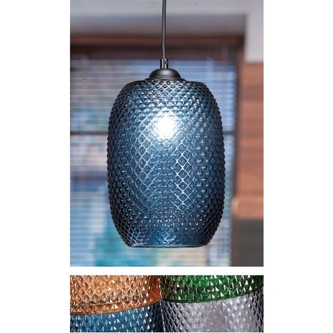 Lampadario da Soffitto in vetro zaran 19 x 25 cm 4 Colori
