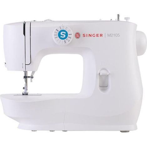 Machine à coudre Singer M2105 - 13 points - Blanc - Décoratifs - Simplifié - Molette (1/2)