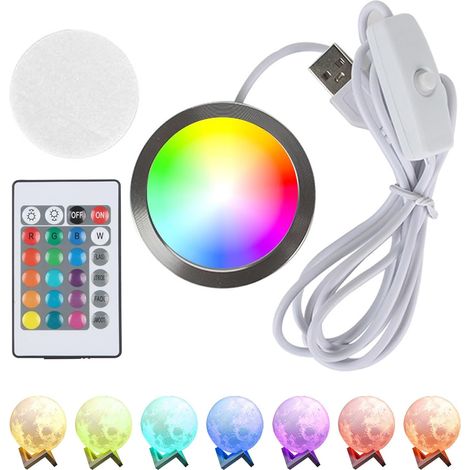 Kit di illuminazione a LED RGB per modelli stampati in 3D con telecomando – Modulo LED USB dimmerabile, 16 colori, 4 livelli di luminosità, per lampade fai-da-te, decorazioni e progetti di maker. (1/5)