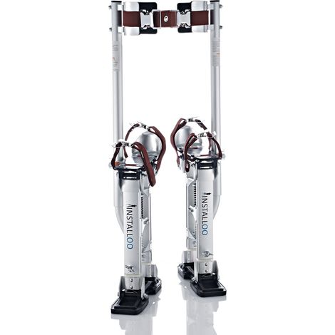Installoo Arbeitsstelzen Consumer-Line für Trockenbauer, Maler, Stuckateure und, höhenverstellbar 38-58 cm für Landwirte, Bauherren - Größe M (1/4)