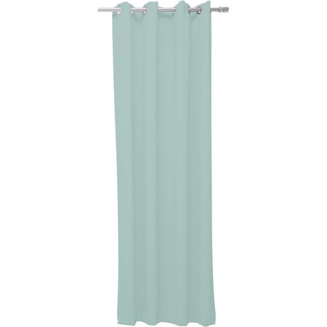 Rideau à 8 oeillets "Essential" - Vert Céladon - 140 x 240 cm - Livraison gratuite (1/5)