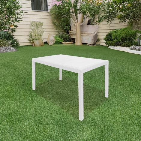 Mesa de Exterior - Blanca 90x150x72h cm (1/5)