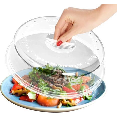 Cloche micro onde pour la cuisine - Couvercle micro ondes pour protéger les plats alimentaires - 24 cm de diamètre