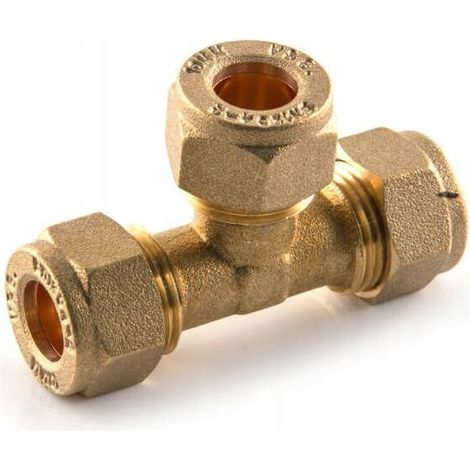 RACCORDO A COMPRESSIONE CONEX 15X15 MM PER TUBI IN RAME