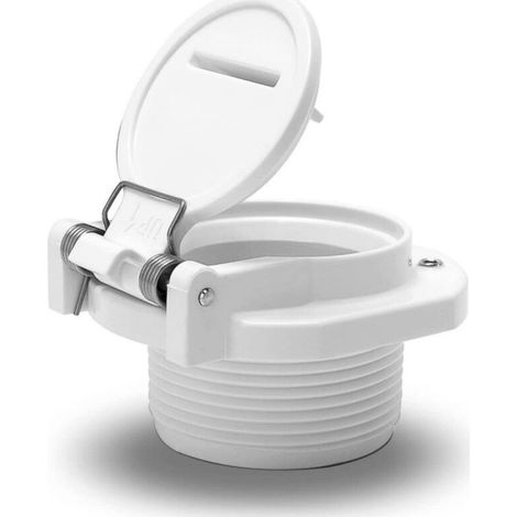Universeller Anschluss für Poolroboter. Kompatibel mit Zodiac GW9530, Hayward und anderen Marken von Saugköpfen. Frei drehbarer Verriegelungsanschluss. (1/4)