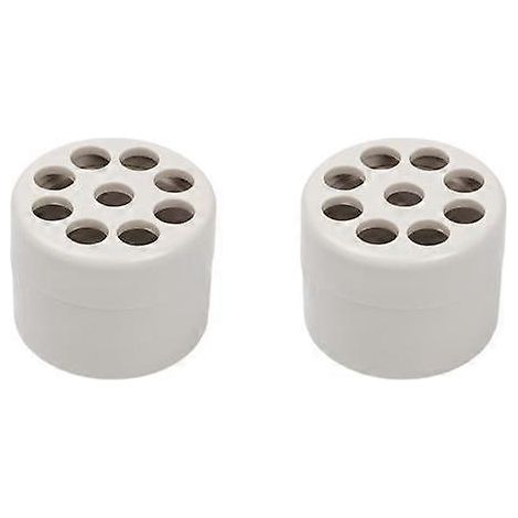 Lot de 2 supports à tiges spiralés Ikebana pour bouquets DIY, vase torsadé, grille de fixation pour plantes à plusieurs trousGris (1/5)
