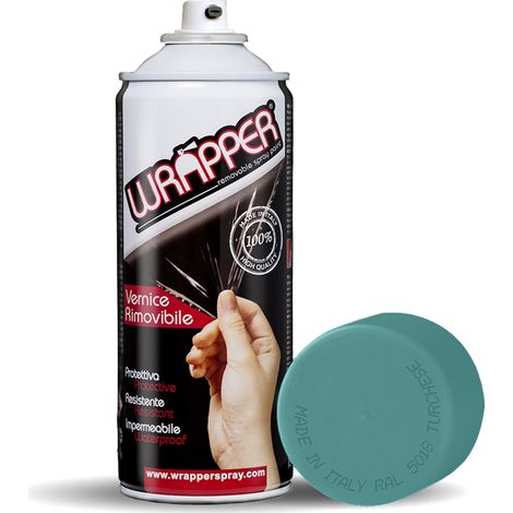 Wrapper, pellicola spray rimovibile, 400 ml - Turchese - Ral 5018