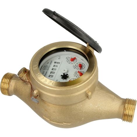 Compteur d'eau à jets multiples 10 m³/h – Filetage plomberie – Pour eau froide jusqu'à 30 °C – Installation facile dans conduites – Schlösser Armaturen