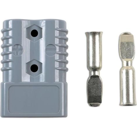 Conector bipolar Anderson 175 A – Sección transversal del cable: 50 mm² – Conexión rápida y segura – Incluye 2 terminales (1/3)