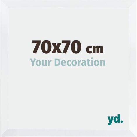 yd. - Cadre photo 70x70 - Blanc Mat - MDF - Catania (1/5)