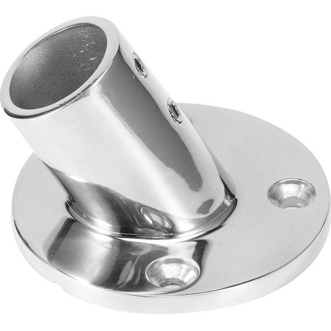 60-Grad-Rundrohrfuß-Handlauf-Geländerbeschlag aus Edelstahl 316, Bootsbeschläge, 25 mm / 1 Zoll