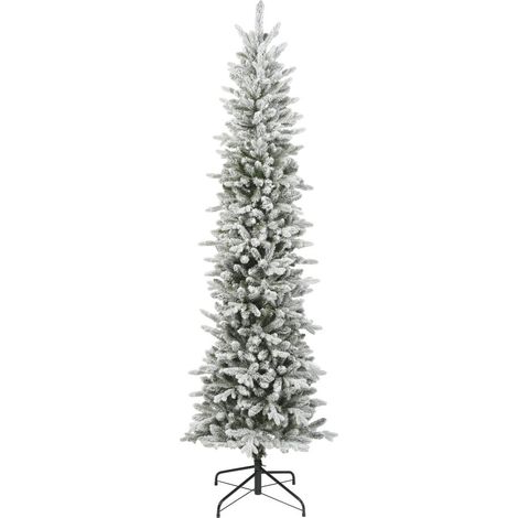 Everlands künstlicher Weihnachtsbaum Slim 180 cm grün weiß Baum