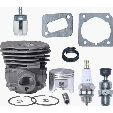 Kit de piston de cylindre Nikasil 45 mm Grand alésage pour Husqvarna 353 351 350 346XP EPA 345 340 Filtre à essence pour pompe de décompression (1/5)