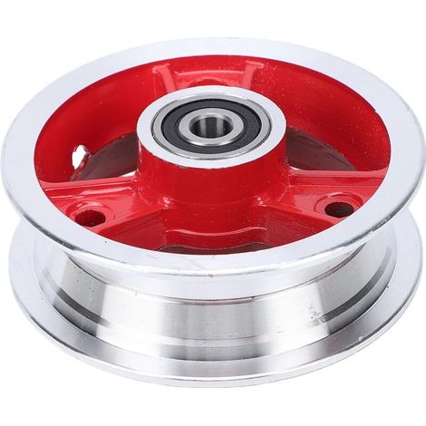 Moyeu de roue de voiture électrique de 8 pouces- jante en acier de moyeu en alliage d'aluminium- moyeu avant en alliage d'aluminium de haute résistance 200x50- finition fine- adapté aux pneus de scoot (1/5)