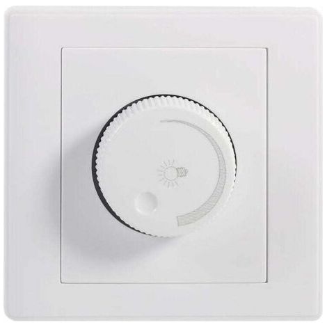 Interrupteur variateur mural rotatif pratique pour lumières LED (1/5)