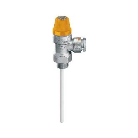 VALVOLA DI SICUREZZA COMBINATA TEMPERATURA E PRESSIONE Misura: M 1/2" x Diam. 15   6 bar