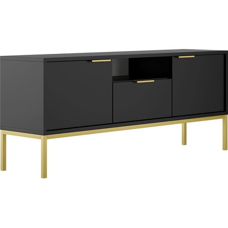 Mueble TV 135 cm Seattle Negro (1/5)