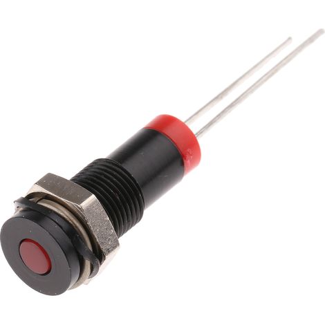 Voyant LED lumineux  Rouge RS PRO, dia. 6mm, 2V c.c., taille de la lampe 3 mm, IP67 ( Prix pour 1 )