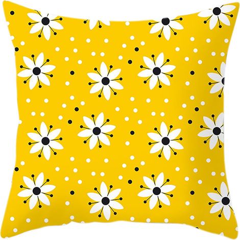 Housse De Coussin - Lin - 45 X 45 Cm - Fermeture Éclair Invisible - Pour Canapé Lit Bureau Extérieur - 1 Pièce (1/5)