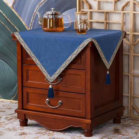 Housse Nappe bleu - lin coloré Monet non étanche 57142cm utilisable pour lave-linge et réfrigérateur 30 × 30 × 30 cm 1 kg – Livraison gratuite