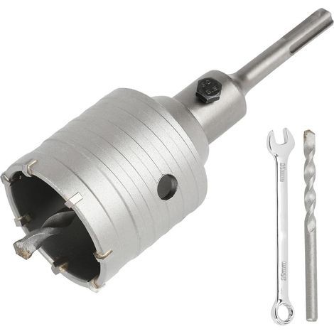 Scie Cloche Trépan Beton Ø 60mm Avec Adaptateur Plus 110 mm,Carotteuse Beton,Scie Trépan Pour Percer Des Trous Dans Les Murs En Blocs (1/5)