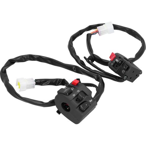 0,9-Zoll-Lenkerschalter (2 Stück), universelle Motorrad-Scheinwerfer-, Blinker- und Hupensteuerung (1/5)