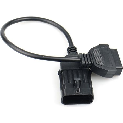 Adaptateur OBD2 10 Broches vers 16 Broches pour Opel, Câble de Diagnostic Auto Universel Compatible Scanner WCY (1/4)