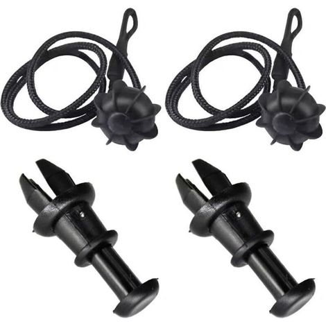 Sangles d'arrimage universelles pour voiture, sangles de fixation pour étagères, coffre et plateau arrière, avec système de fixation à boule. (1/4)