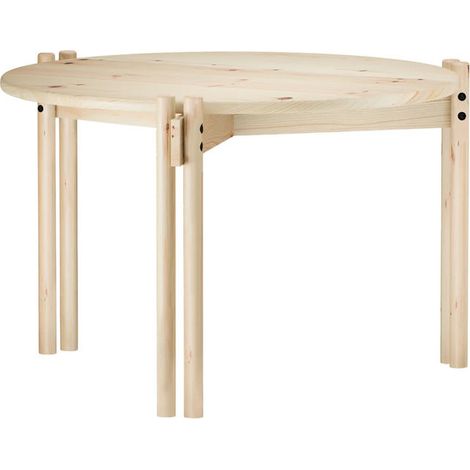 [GEBRAUCHT] B-Ware Karup Design Couchtisch Tisch Wohnzimmer Tisch Kiefer natur Ø 60 cm (1/2)