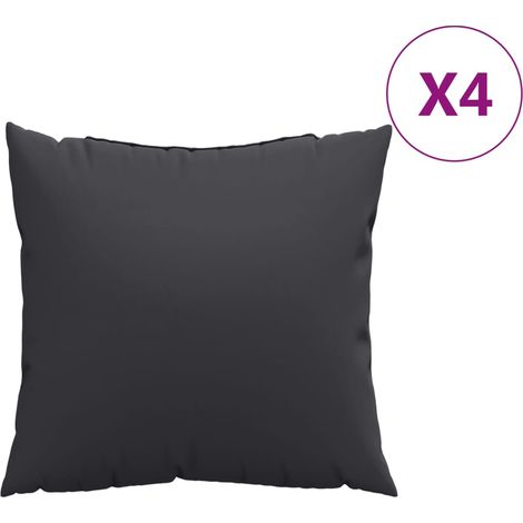 Maison Exclusive - Cuscini per Divano 4 pz Neri 40x40 cm in Tessuto