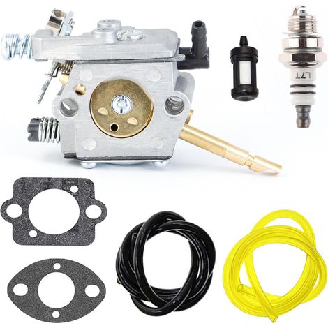 Vergaser FS66 WT-45 Stihl FS48 FS52 FS56 FS62 FS81 FS86 FS106 mit Dichtung und Zündkerze 4126 120 0610 (1/5)